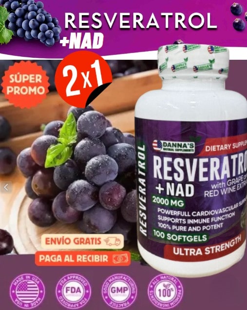 RESVERATROL + NAD®  Oferta! 2X1 🎁